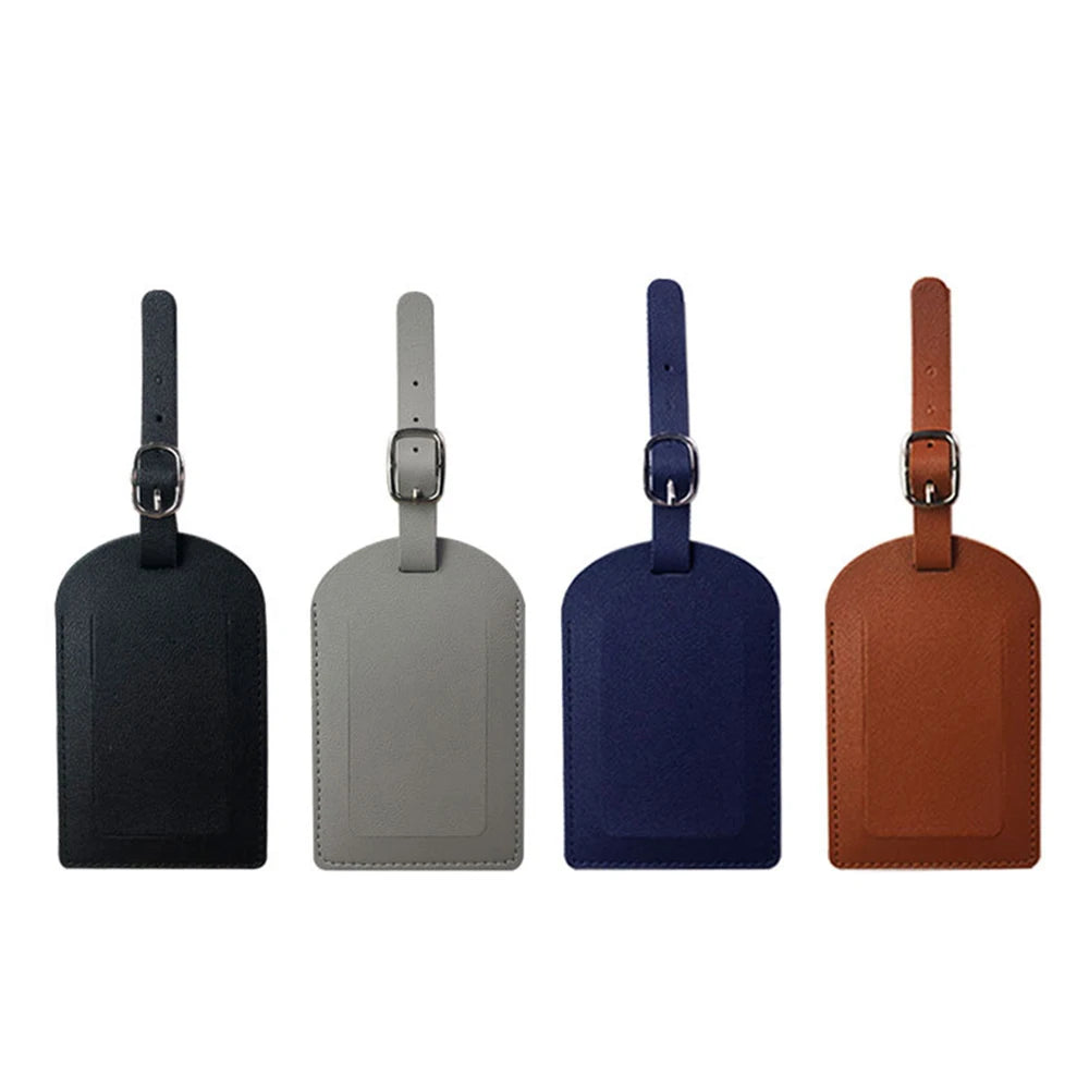 Étiquette de Bagage Personnalisable – Initiales & Prénom | PU Cuir