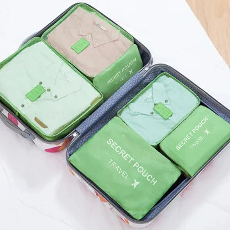 Organisateurs de Valise x6 – Sacs de Rangement Voyage Imperméables