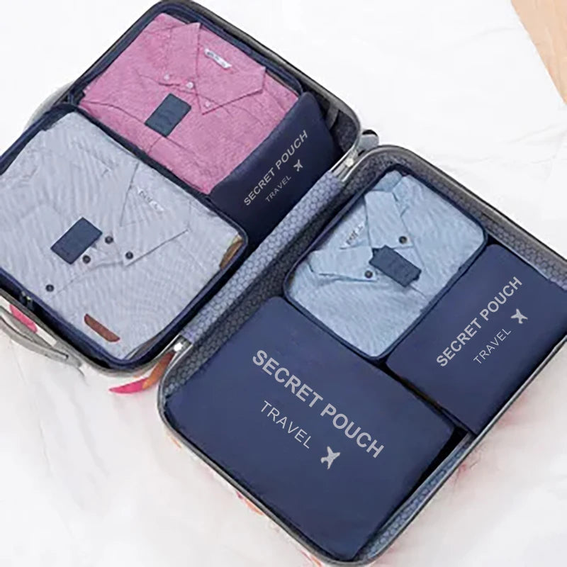 Organisateurs de Valise x6 – Sacs de Rangement Voyage Imperméables