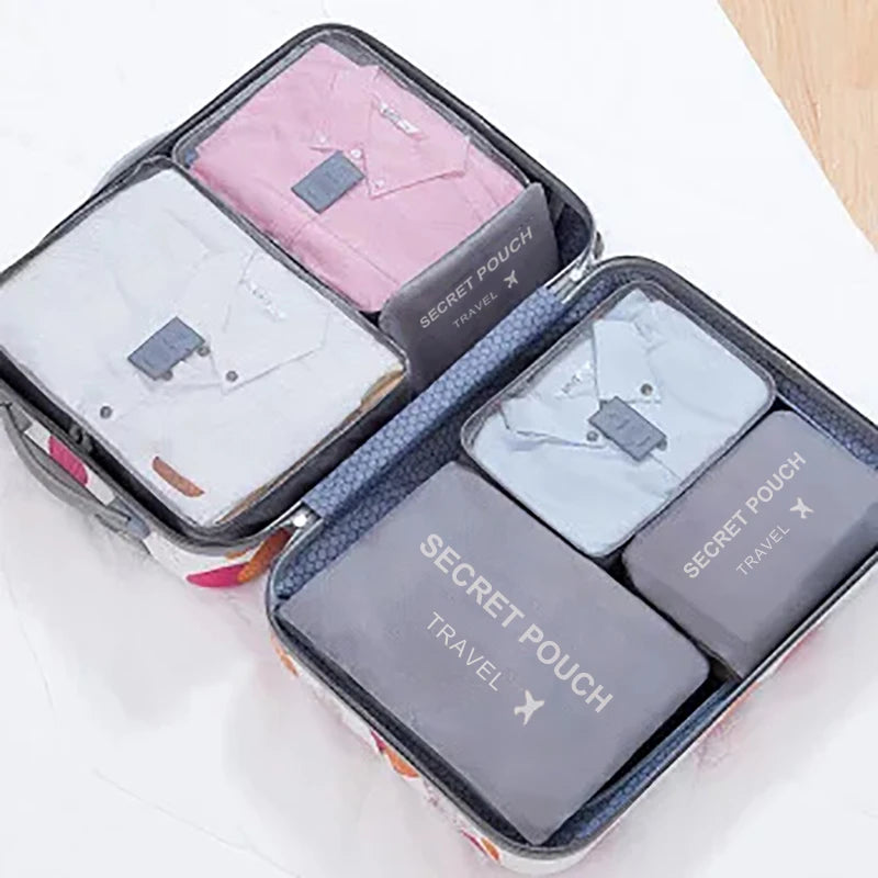 Organisateurs de Valise x6 – Sacs de Rangement Voyage Imperméables
