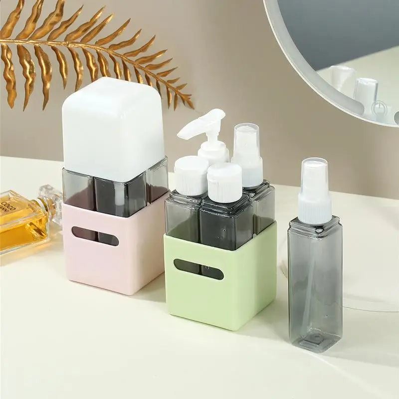 Set 4 Flacons de Voyage Compacts – Rechargeables & Anti-Fuite