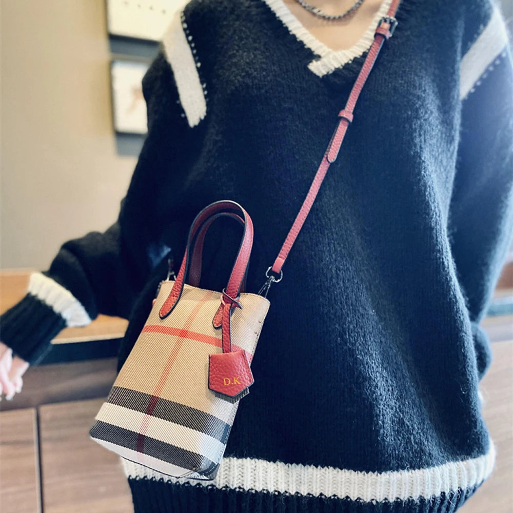 Étiquette de Bagage Personnalisable – Initiales & Prénom | PU Cuir