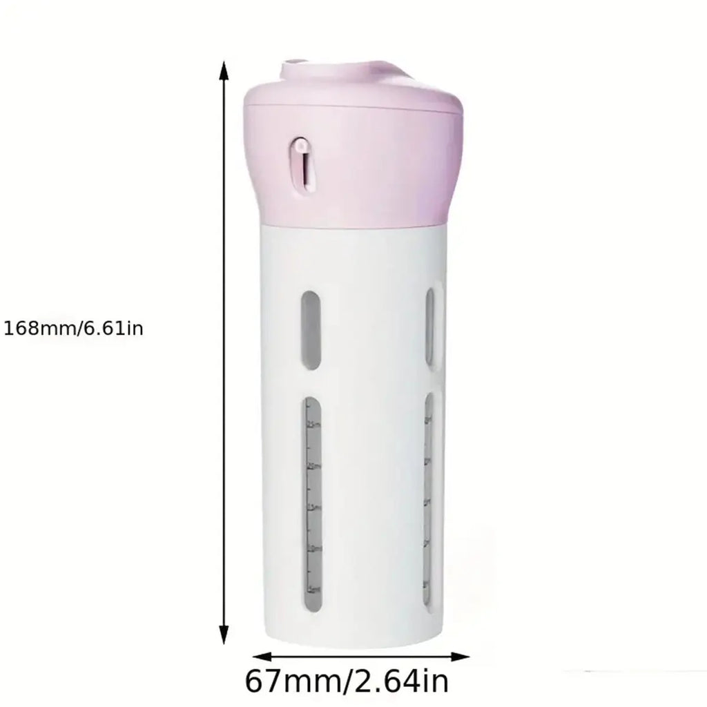 Distributeur Liquide de Voyage 4-en-1 – Rechargeable & Anti-Fuite